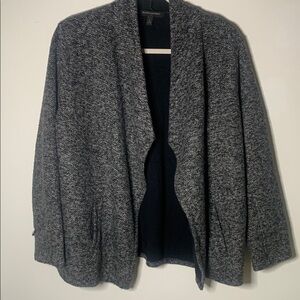 Banana Republic Charcoal Gray Black Women's Open Front Cardigan Sweater jacket